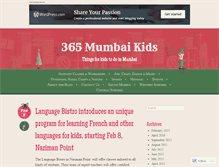 Tablet Screenshot of 365mumbaikids.com